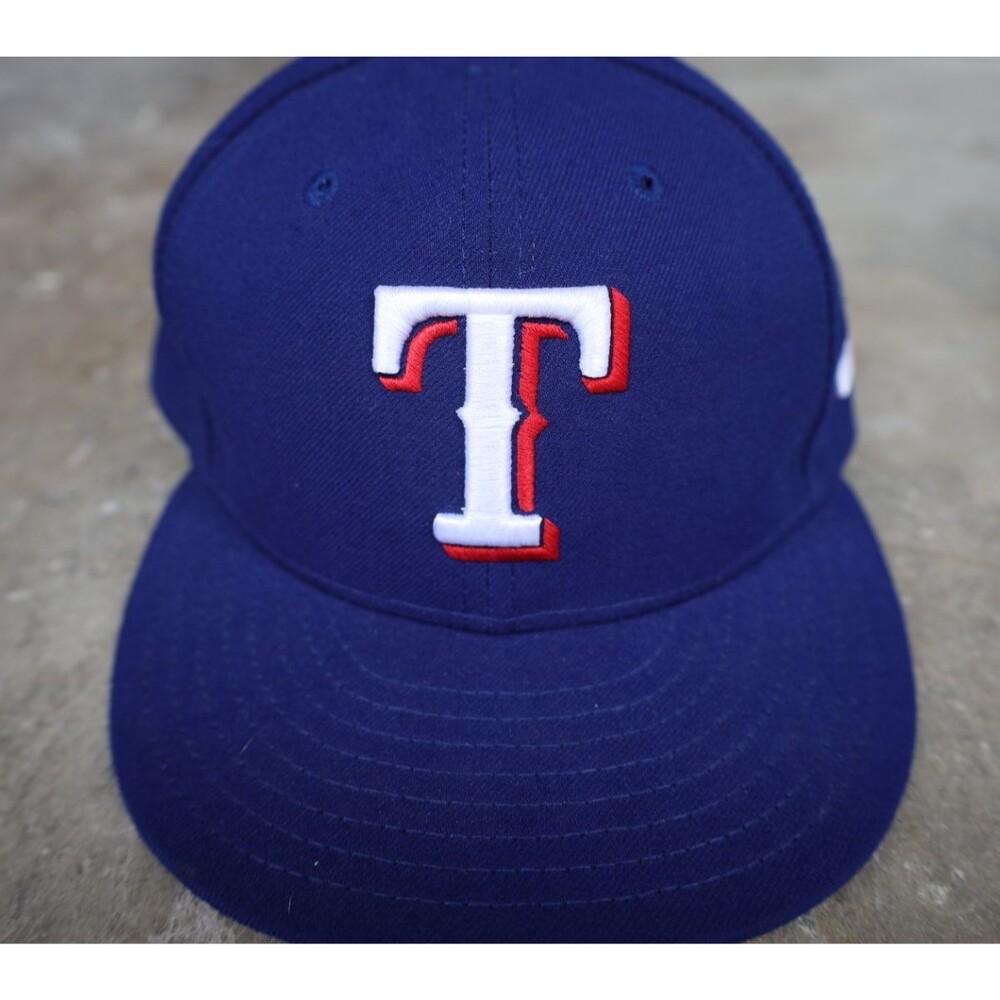 Texas Rangers New Era 59FIFTY 7 1/4 MLB Authentic On Field Cap Made USA Blue